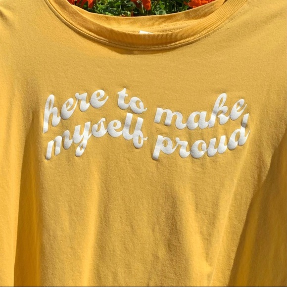 puff print tee “here to make myself proud” bp x claudia sulewski - Picture 2 of 5